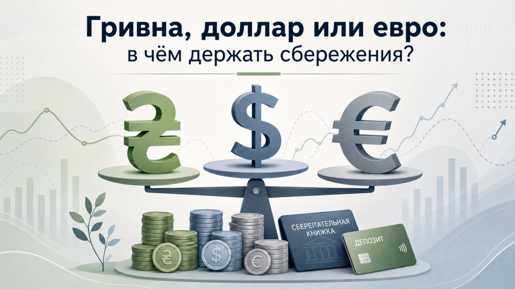 Гривна, доллар или евро: в чем держать сбережения сегодня