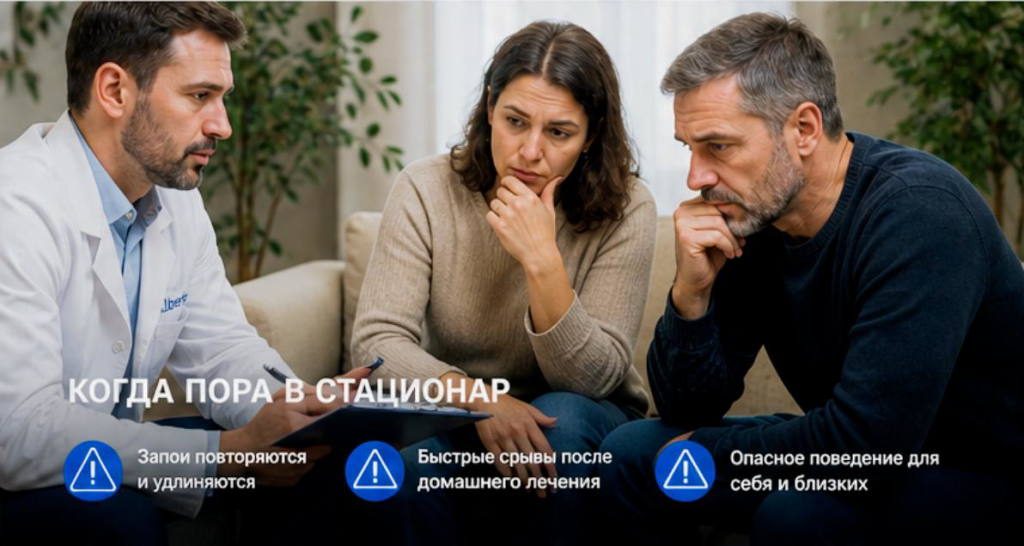 Когда пора ложиться в наркологическую клинику