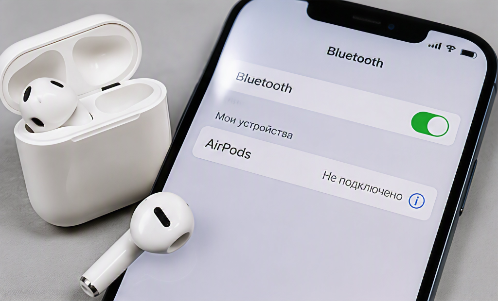 Проверка и сброс AirPods