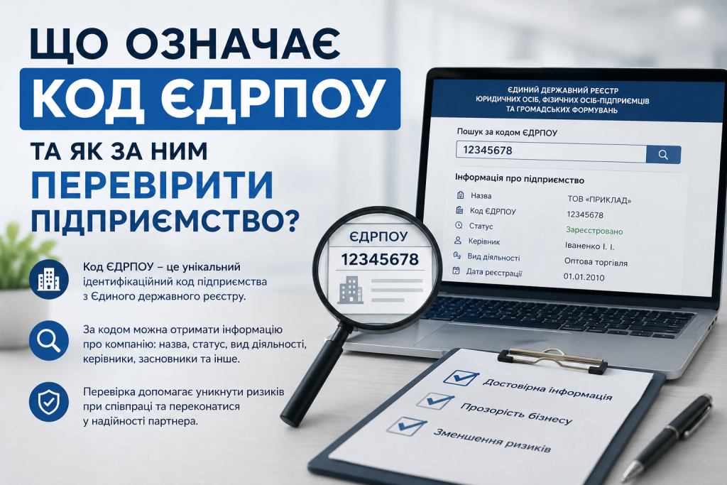 Що означає код ЄДРПОУ та як за ним перевірити підприємство