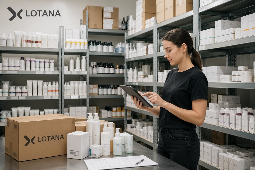 Облік косметичної продукції Lotana на складі