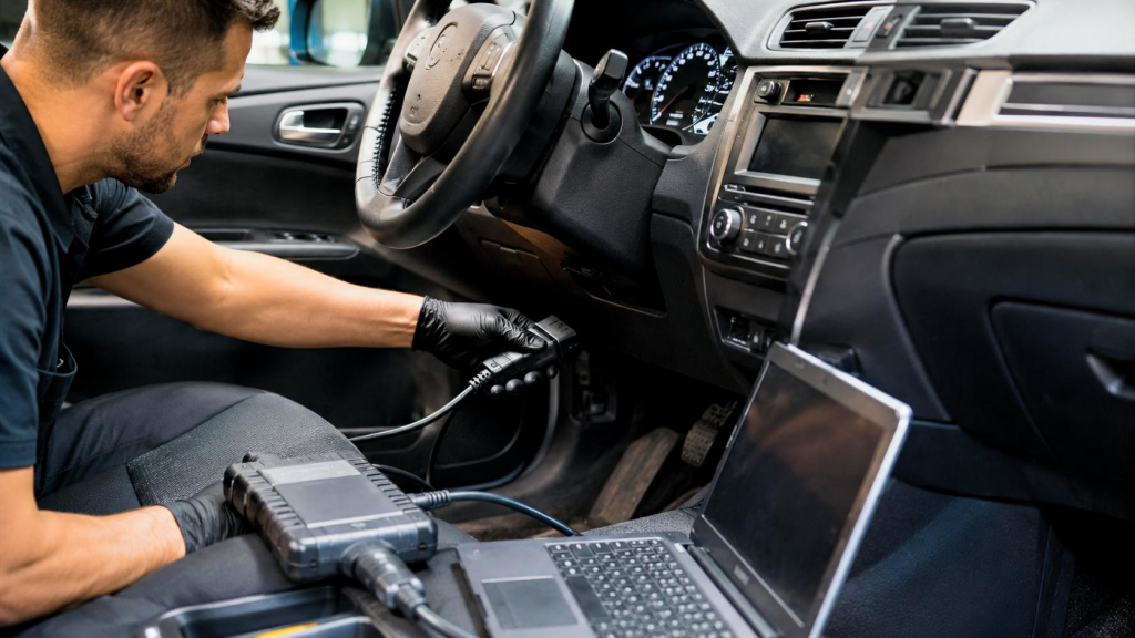 Подключение программатора через разъем OBD