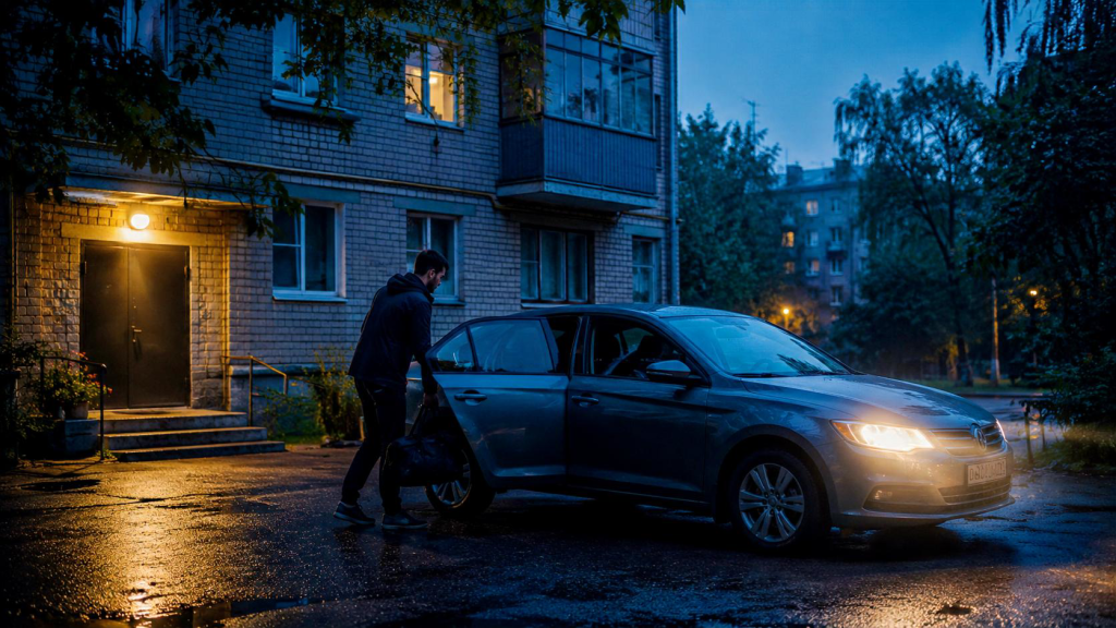 Ранній виїзд із Сум у темний час доби