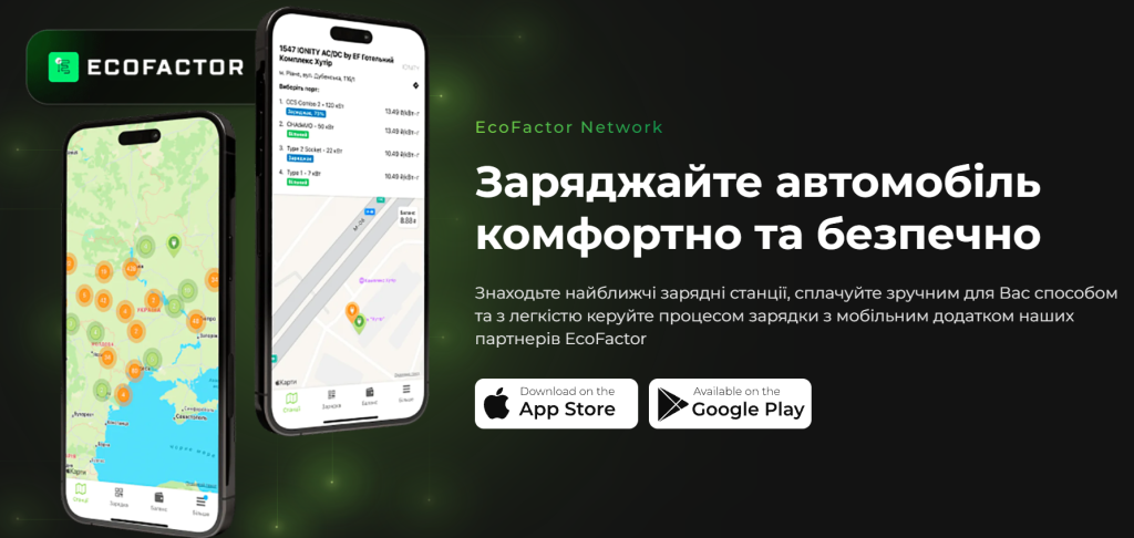Заряджайте автомобіль комфортно та безпечно