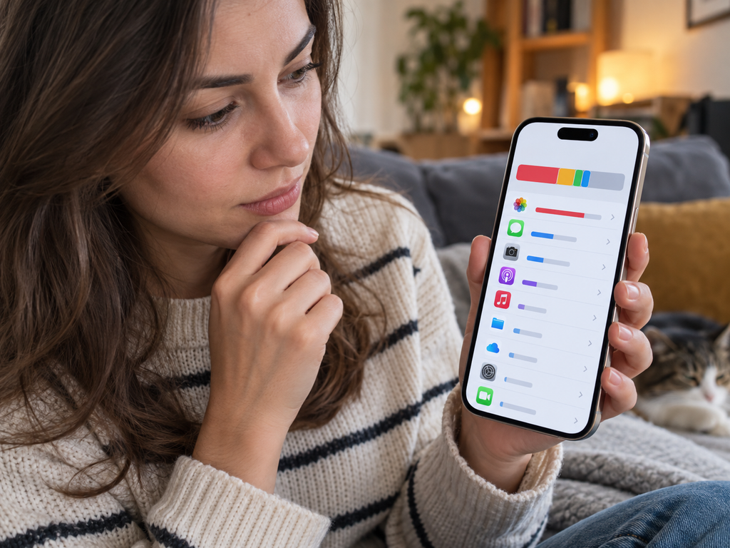 Перевіряємо зайняте сховище iPhone
