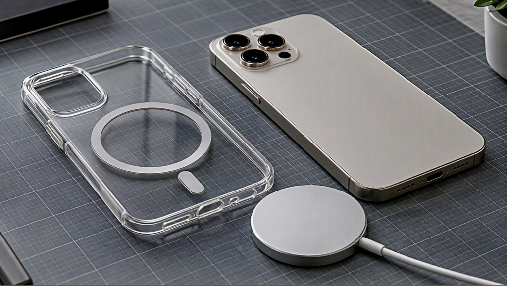 Прозорий MagSafe-чохол і бездротова зарядка
